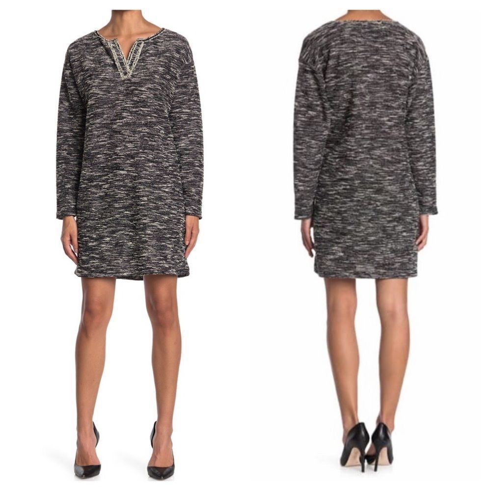 Max Studio Long Sleeve Shift Dress Size Small